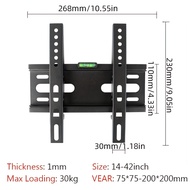 TEMU Led Lcd Tv Wall Mount Bracket For 32-70 Inch Screens, Metal Construction, Anti-theft Safety Scr