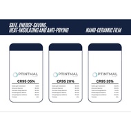【Optintmal Film】Nano Ceramic IRR 95% Window Tint | Premium Heat Rejection for Car & Building