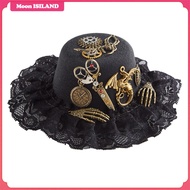 Moon ISILAND Steampunk Top Hat Funky Party Masquerade Gothic Costume Pirate Fedoras Supplies Headwea