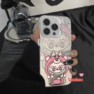 Funny Pink Labubu Phone Case For Realme 12 12X 12 Pro Plus 11 11X C67 4G 5G C55 C53 N53 Note 50 GT5 