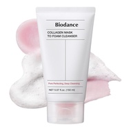 BIODANCE Collagen Mask To Foam Cleanser, 2-in-1 Pore Care and Hydrating Foaming Facial Cleanser for 