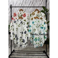 KEMEJA Rosyana Floral Shirt XXL Jumbo | Jumbo Women's Shirt