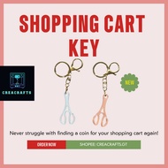 Shopping Cart Key – Reusable Trolley Token Unlock Tool | Keychain | Supermarket Trolley Key