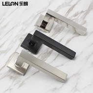 Stainless Steel Bedroom Room Door Handle Custom Indoor Lock Wooden Door Handle Square Split Lock Han