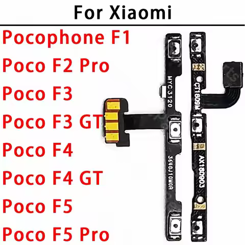 For Xiaomi Pocophone Poco F1 F2 F5 Pro F3 F4 GT PocophoneF1 Side Button Switch Volume Key Power On O