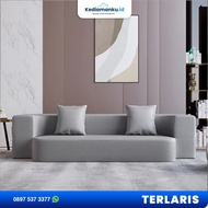 Sofa Mewah - L Modern Klasik Minimalis Kulit Kursi Ruang Tamu Jati