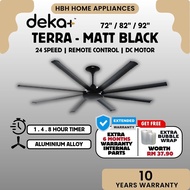 【EXTRA 6 MONTHS WARRANTY】Deka Ceiling Fan TERRA 72 TERRA 82 TERRA 92 Remote Control 8 Blade DC Motor