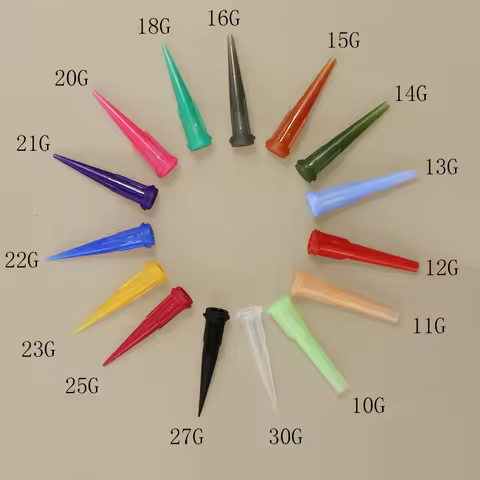 Luer Lock TT Tapered Tips Precision Liquid Syringe Dispenser Plastic Needles Tips 10/11/13/14/15/16/