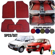 5pcs PERODUA KANCIL CARPET Full Seat Checkmate Carpet Dadu Karpet Thailand Floor Mat Dice Carpet Car Mat