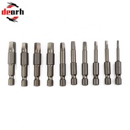 10 Piece Magnetic 5 Point For Torx Bit Set Compatible with Electric Screwdrivers