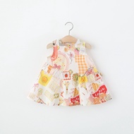 Summer New Baby Girl Dress Cute Colorful Graffiti Children'S Clothing (9 Months -4 Years Old)