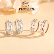 YY.Fashion Starlink Silver Earrings Diamond Stylish Fashion Real Women's E014