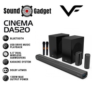 Dolby Atmos Soundbar with Bluetooth & Karaoke System - Vinnfier VF Hyperbar Cinema DA520