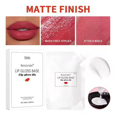 ibcccndc Lip Gloss Base New Matte Lip Gloss Base Base Oil DIY Transparent Lip Glaze Base