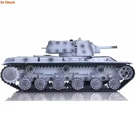 Heng Long 1/16 Snow FPV 7.0 Soviet KV-1 RTR RC Tank 3878 Metal Tracks Wheels Radio Controller 2.4G T