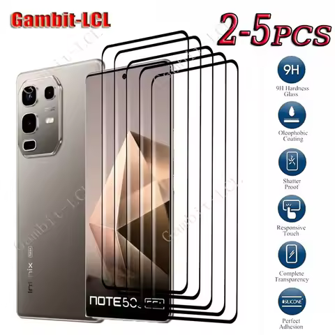 2-5PCS 3D 9H HD Curved Edge Tempered Glass For Infinix Note 50s 5G 6.78 InfinixNote50s Note50s X6870