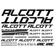 [NEW] Alcott cycling sticker bicycle bike sticker 23 pcs stiker frame basikal mountainbike with sponsor team logo