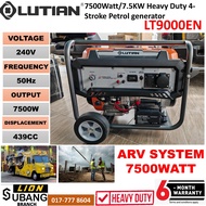 LUTIAN 7500Watt/7.5KW Heavy Duty 4-Stroke Petrol generator LT9000EN-7 - 6 Months Local Warranty -