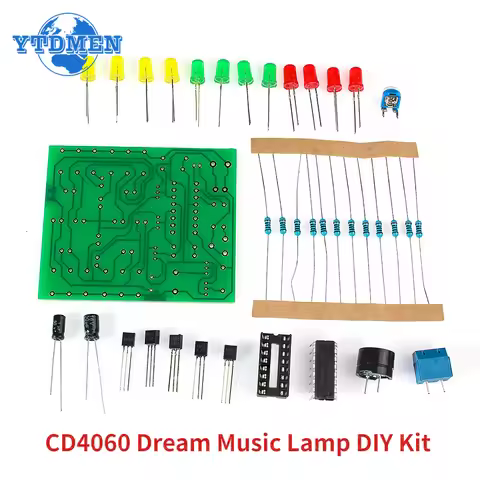 CD4060 Dream Lamp DIY Kit Electronic Fun Suite Music Lantern DC 3V-5V