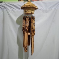 Bel Bambu Bali Ukuran Besar (T. 45 cm ) Model Rumah Burung Bel Angin Bali Cocok Untuk Hiasan Taman d