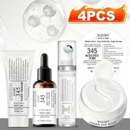 4pcs 345 Facial Moisturizing Care Set, Includes 345 Cream, Serum, Eye Cream, Infused With Niacinamid