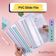 PVC Slide Binder A4 Size / A4 File Slot Binder (10's)