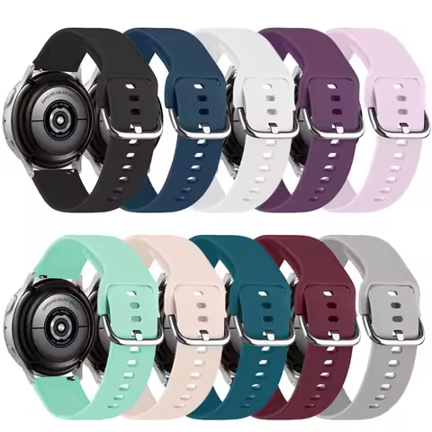 20mm Silicone Band For Samsung Galaxy Active 2 Gear Sport S2 Classic Strap Watchband For Samsung Gal