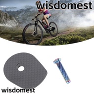 WISDOMEST Carbon Bicycle Stem Top Cap, with Titanium Screw Easy To Install Bike Stem Headset Cover, 