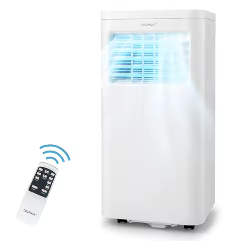 8000 BTU Portable Air Conditioner 3-in-1 AC Unit With Cool Dehum Fan Sleep Mode
