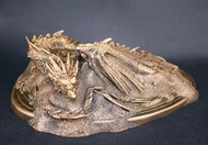 [Funny] 20cm Smaug dragon resin figure statue toys Collection model Desktop Decor Decoration kids to