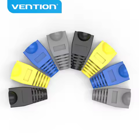 Vention RJ45 Strain Relief Boots Ethernet RJ45 Connector Boots Plug Cover 50PCS RJ45 Boots Cap Cover
