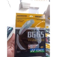 65 Titanium MY Stok Sedia Tali Raket Badminton BG80 Power BG66Ult Raket Tali Badminton Raket Tali Ba