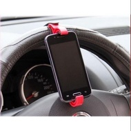 Retractable Car Steering Wheel Drive Smart Phone Clip Holder Car Phone