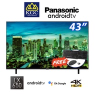 Panasonic 43" 4K HDR Android LED TV TH-43LX650K [Free Wireless Keyboard & Mouse]