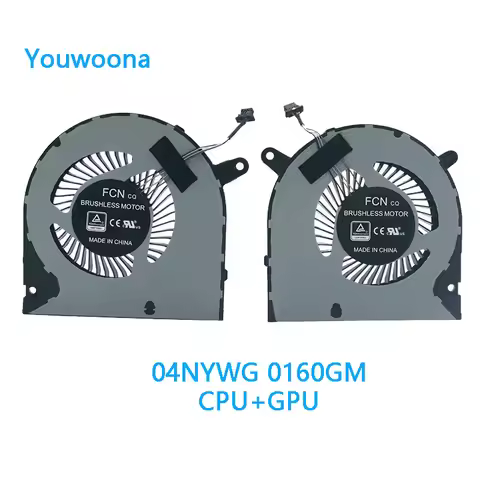 New Original LAPTOP CPU GPU Cooling Fan FOR DELL P89F G3-3590 G5-5500 G5-5505 04NYWG 0160GM