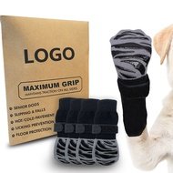 Pet Socks Waterproof Anti-Slip Dog Socks Outdoor Small Medium-Sized Dog Foot Cover Christmas Dog Soc