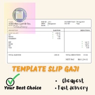 Template Slip Gaji / Payslip Auto Calculation Full Edit Excel / Gaji Form/ Penyata Gaji - Cheapest