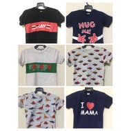 T-Shirt for 1 to 7 Years Old RM5.00