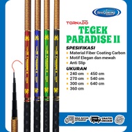 Tegek Pancing Paradise II | 240-630cm | Fiber Coating Carbon | Handle Anti Slip Tegek Pancing