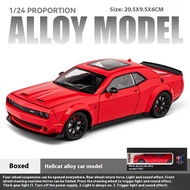 1:24 Dodge Challenger SRT hellcat redeye siêu xe cơ bắp hợp kim Xe mô hình bằng kim loại thu thập sở