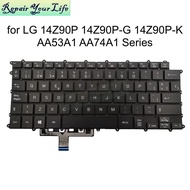 Spanish Backlit Keyboard for LG Gram 14Z90P-G AA54A3 AA55A1 14Z90P-K AA53A1 AA74A1 AAW3U1 AAW5U1 AAB
