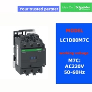 Original SchneIder Contactor LC1D80 M7(AC220V) Q7(AC380V) F7(AC110V) 80A 50Hz/60Hz