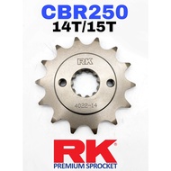 RK Japan Front Sprocket 520 Honda CBR250 14T / 15T Premium Sprocket Depan CBR 250 Accessories Spare 