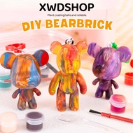 [SG READY STOCK] DIY Fluid Bearbrick Keychain Set Party Gift Children Toy