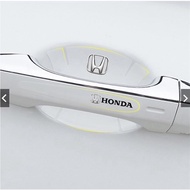 Honda Logo Car Door Handle Protective Transparent Car Bowl Sticker Waterproof 8pcs