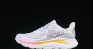 HOKA ONE ONE CLIFTON 10 白色慢跑鞋