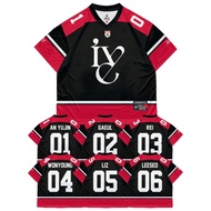 JERSEY BOXY IVE Summer Hot Custom Number Red and Black Jerseys