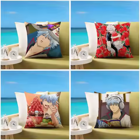 Anime G-Gintama Pillow Case Sofa And Living Room Decorative Cushion Covers Dust-proof And Mite-proof