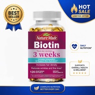 NATURE MADE Biotin Softgels - Thicker Hair & Fights Wrinkles - Vitamin B7 Matrix - 40X More Soluble