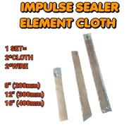 Impulse Sealer Element 8inch / 12inch / 16inch Impulse Sealer Element & Cloth